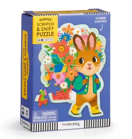 Chronicle Books Puzzle 48 Mini Scratch Sniff Bunny Bouquet