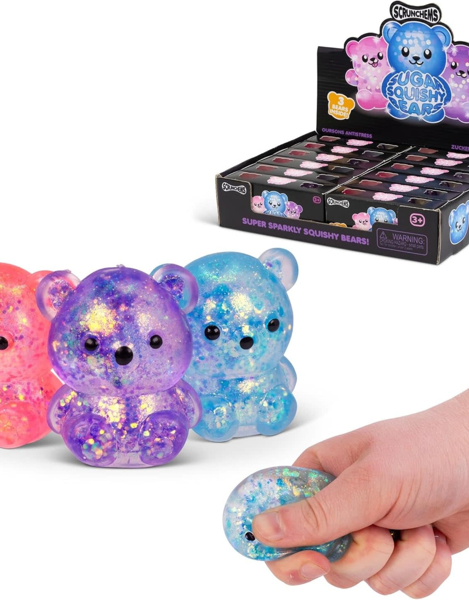 One For Fun SCRUNCHEMS SUGAR Mini BEARS - 3PK