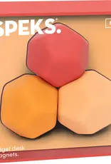 Speks Odds Silicone Fidget Magnets: Orange Planes