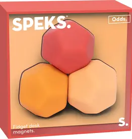 Speks Odds Silicone Fidget Magnets: Orange Planes