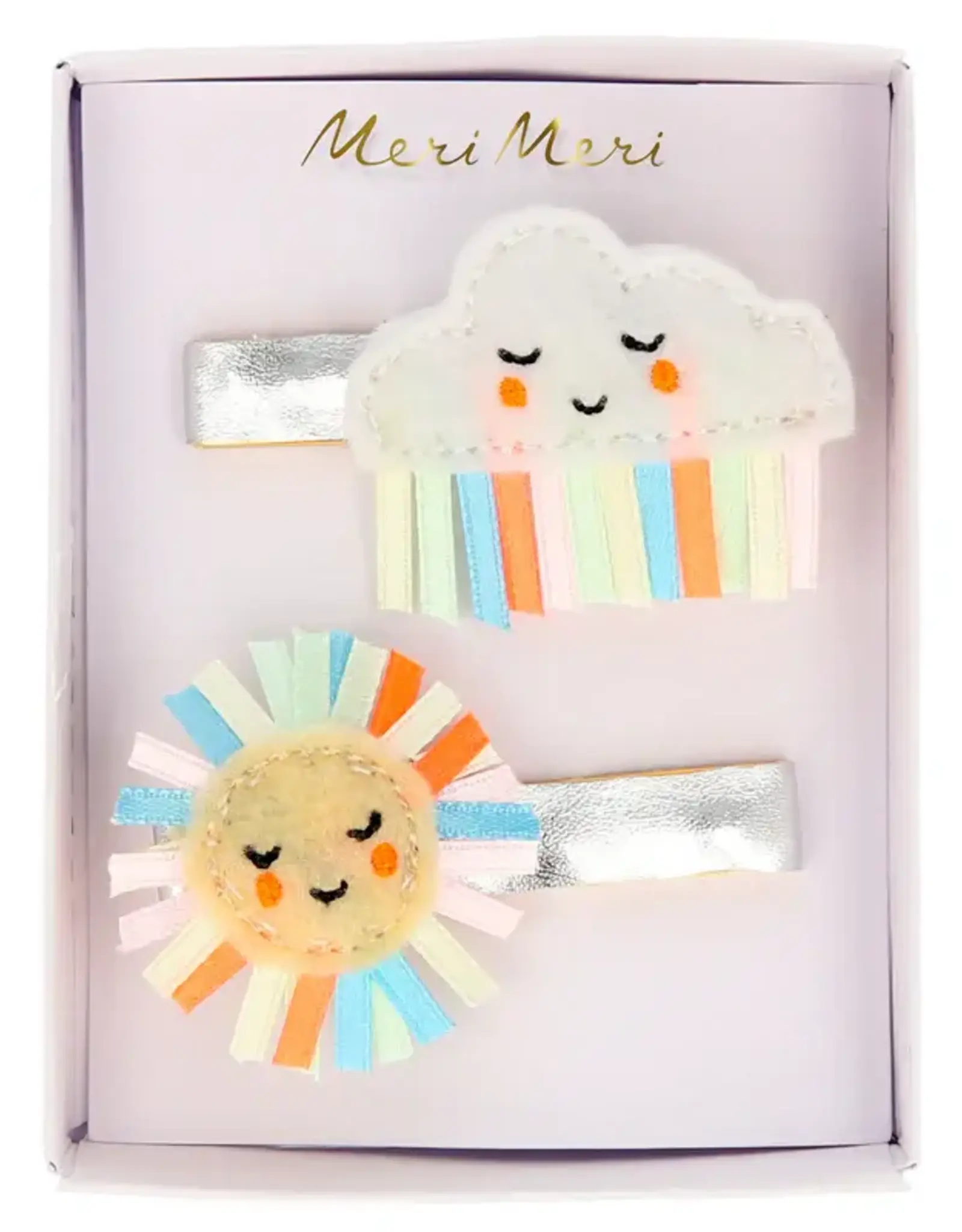 Meri Meri Rainbow Sun & Cloud Hair Clips