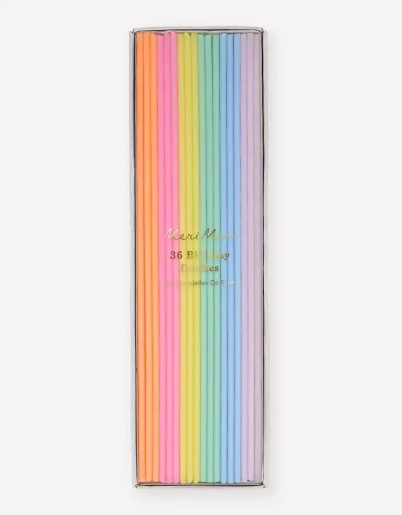 Meri Meri Super Skinny Mixed Candles (x 36)