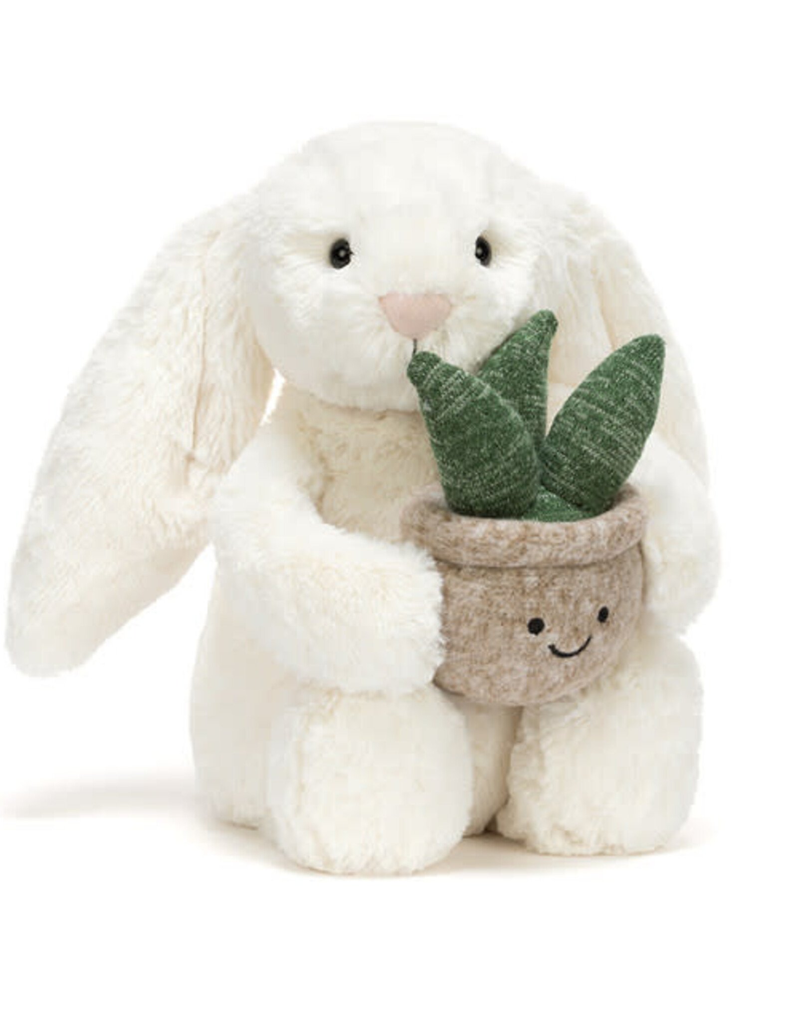 Jellycat Cream Bunny with Plant