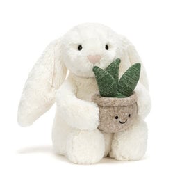 Jellycat Cream Bunny with Plant