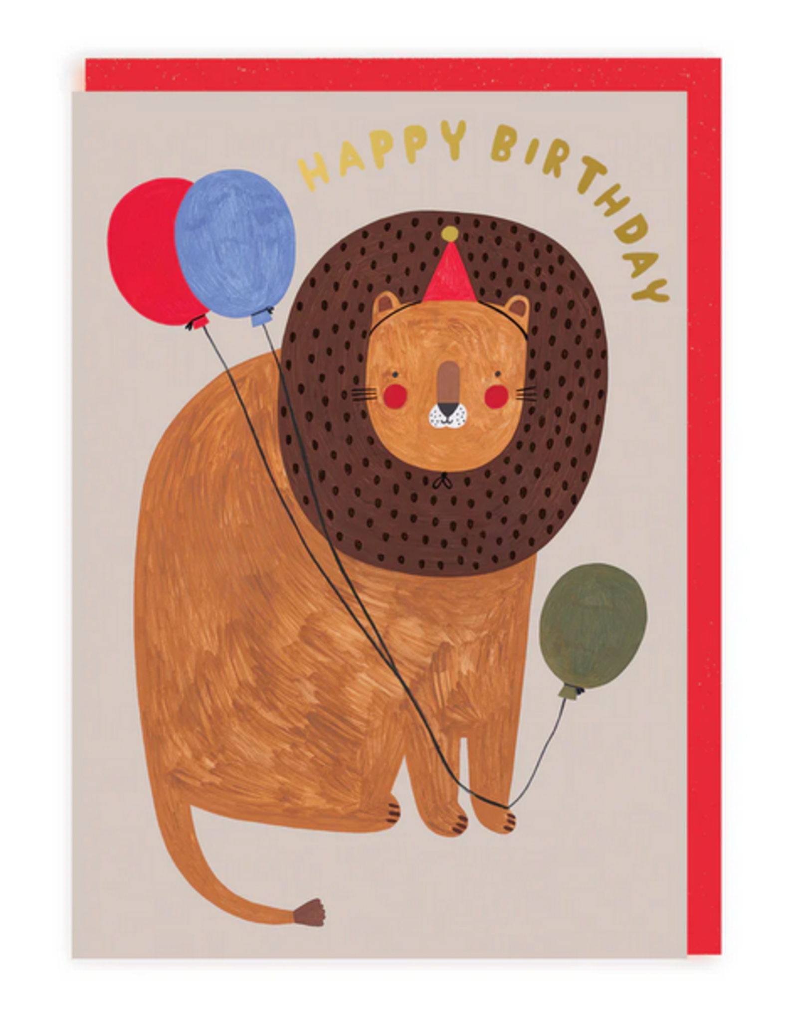 Ohh Deer Card: Lions with Balloons