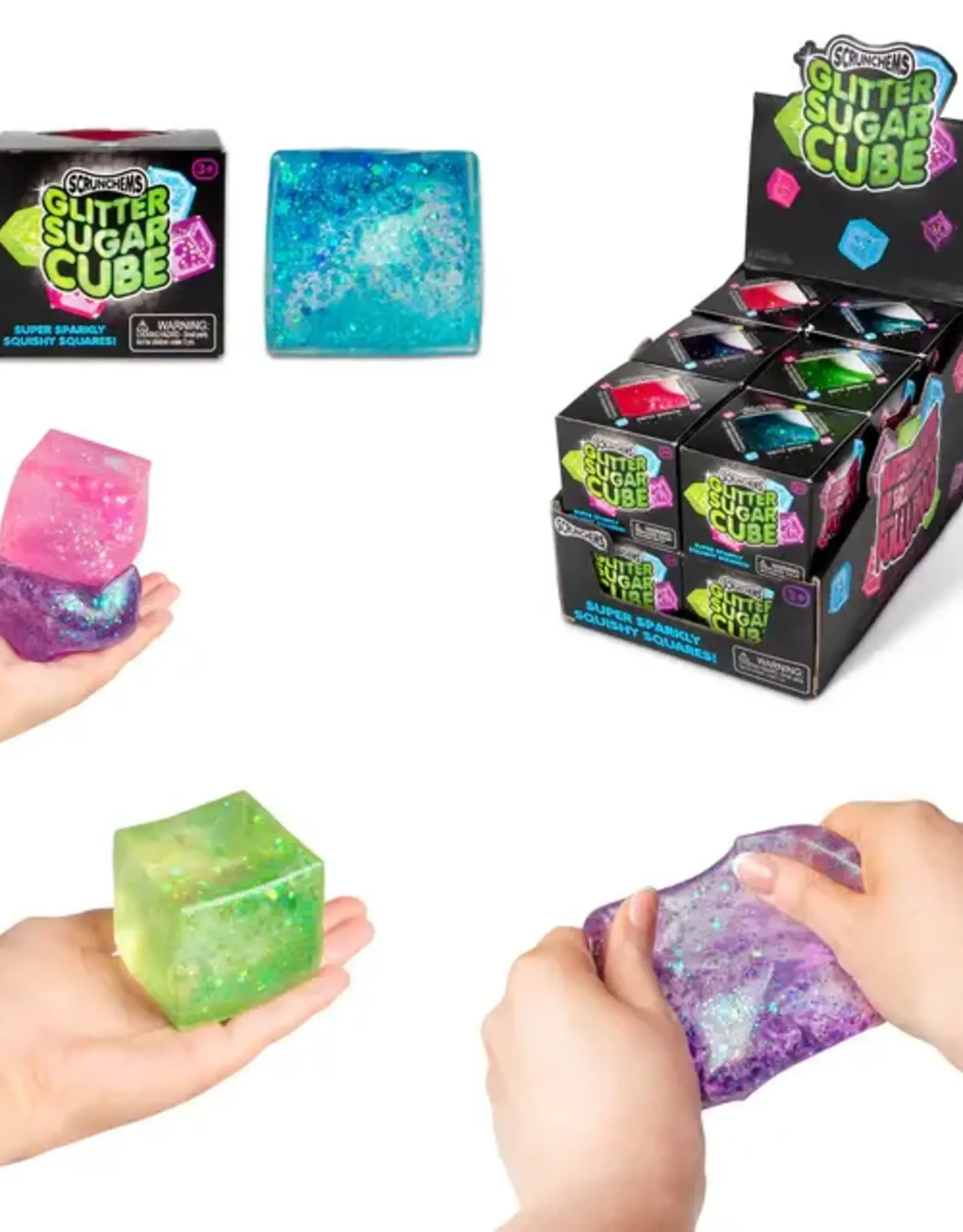 One For Fun SCRUNCHEMS GLITTER SUGAR  CUBE