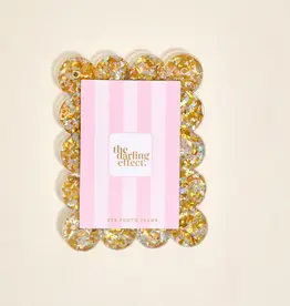 The Darling Effect Mini Acrylic Picture Frame Magnet- Gold Glitter