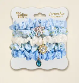 The Darling Effect Scrunchie Charm Set-Oh So Fancy Blue