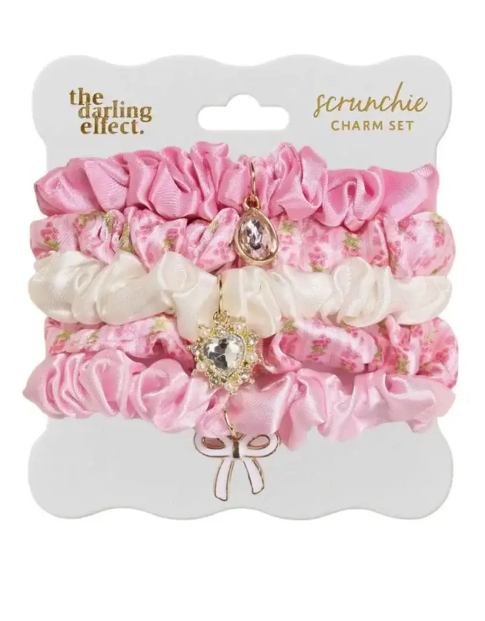 The Darling Effect Scrunchie Charm Set-Oh So Fancy Pink