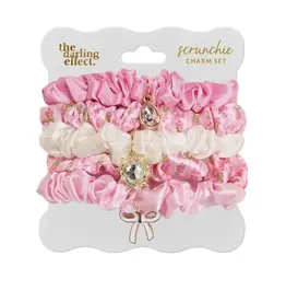 The Darling Effect Scrunchie Charm Set-Oh So Fancy Pink