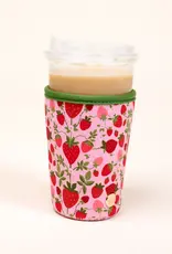 The Darling Effect Sip Savvy Drink Sleeve-Large-Strawberry  Fields