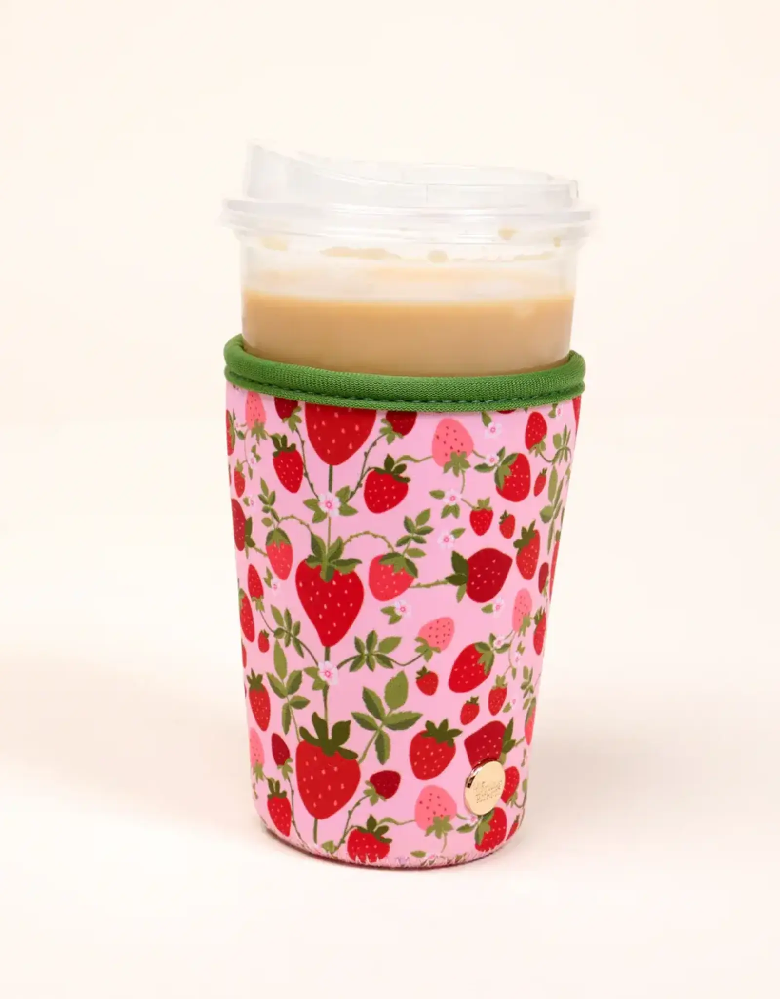 The Darling Effect Sip Savvy Drink Sleeve-Large-Strawberry  Fields