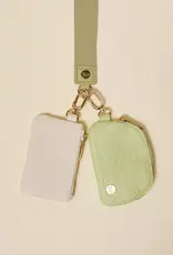 The Darling Effect Dynamic Duo Pouch Wristlet-Sage
