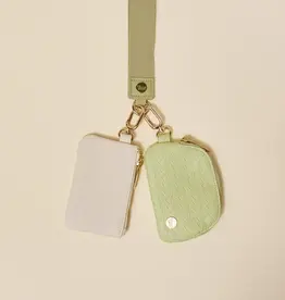 The Darling Effect Dynamic Duo Pouch Wristlet-Sage