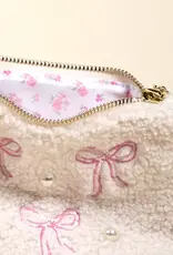 The Darling Effect Teddy Pouch-Bows Pink