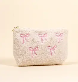 The Darling Effect Teddy Pouch-Bows Pink