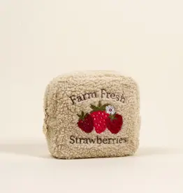 The Darling Effect Teddy Pouch-Square Farm Fresh  Strawberries