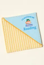 The Darling Effect Corner Keeper Fabric Bookmark-I'd Rather  Be Readin