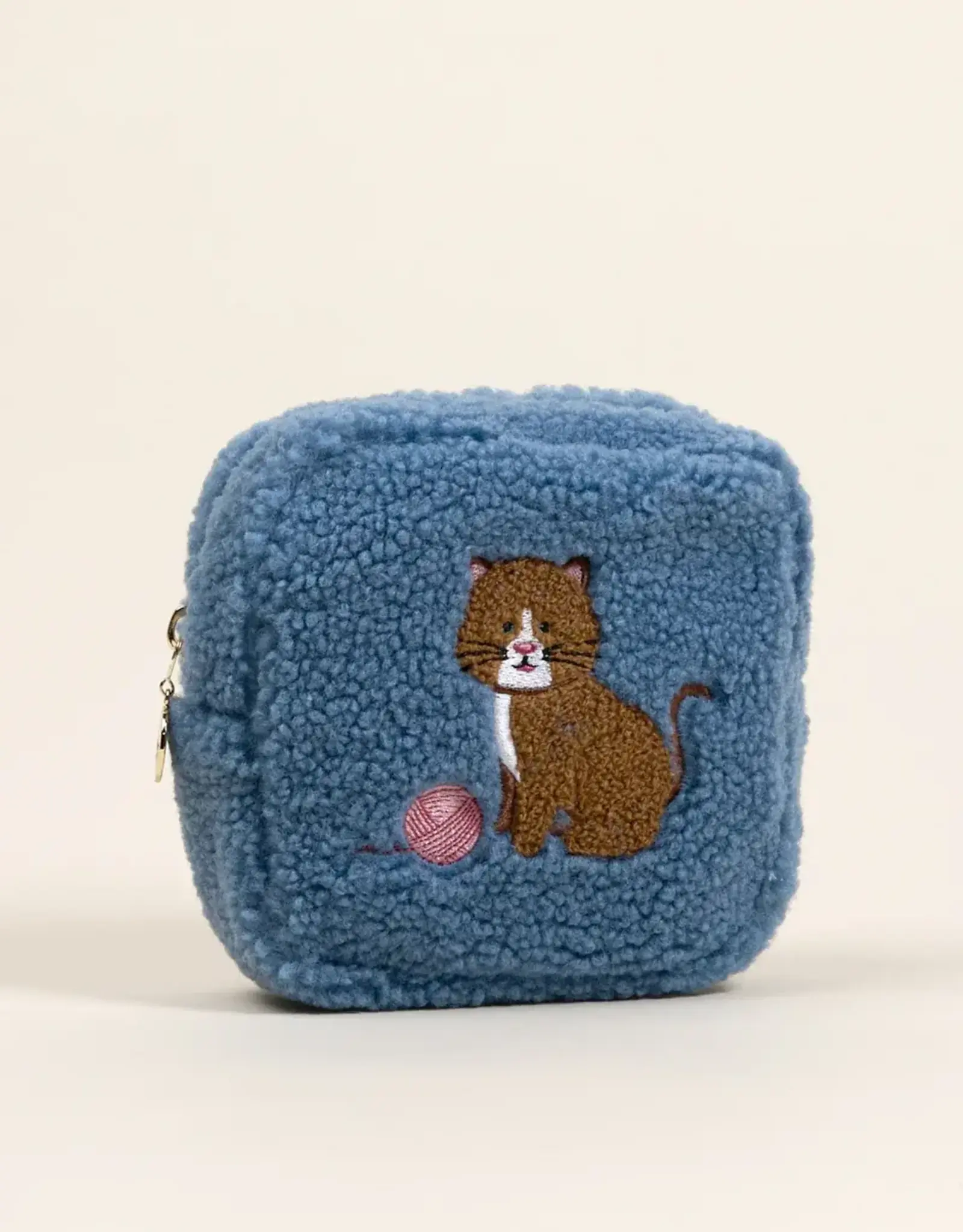 The Darling Effect Teddy Pouch-Square Kitty Corner