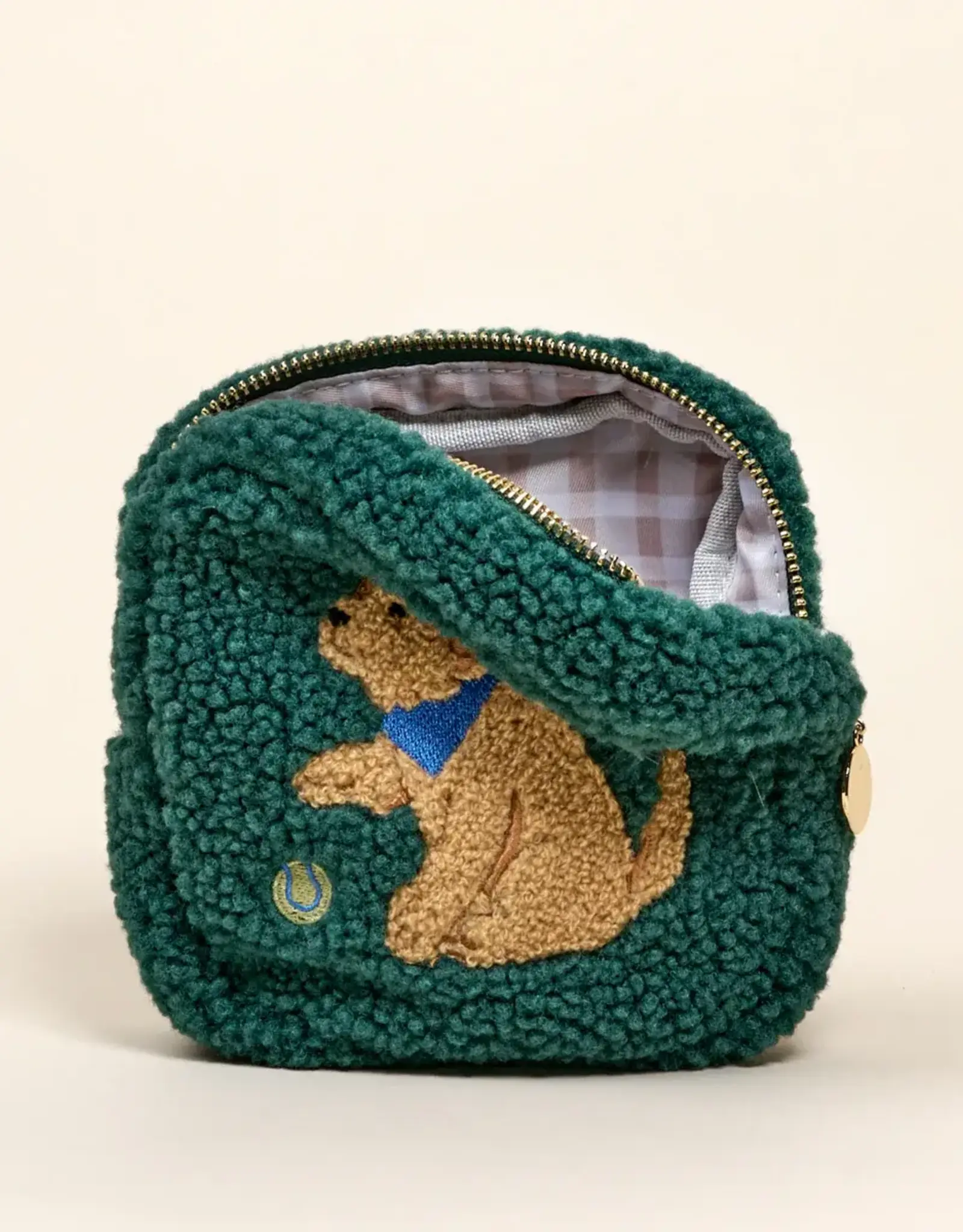 The Darling Effect Teddy Pouch-Square Puppy Playtime