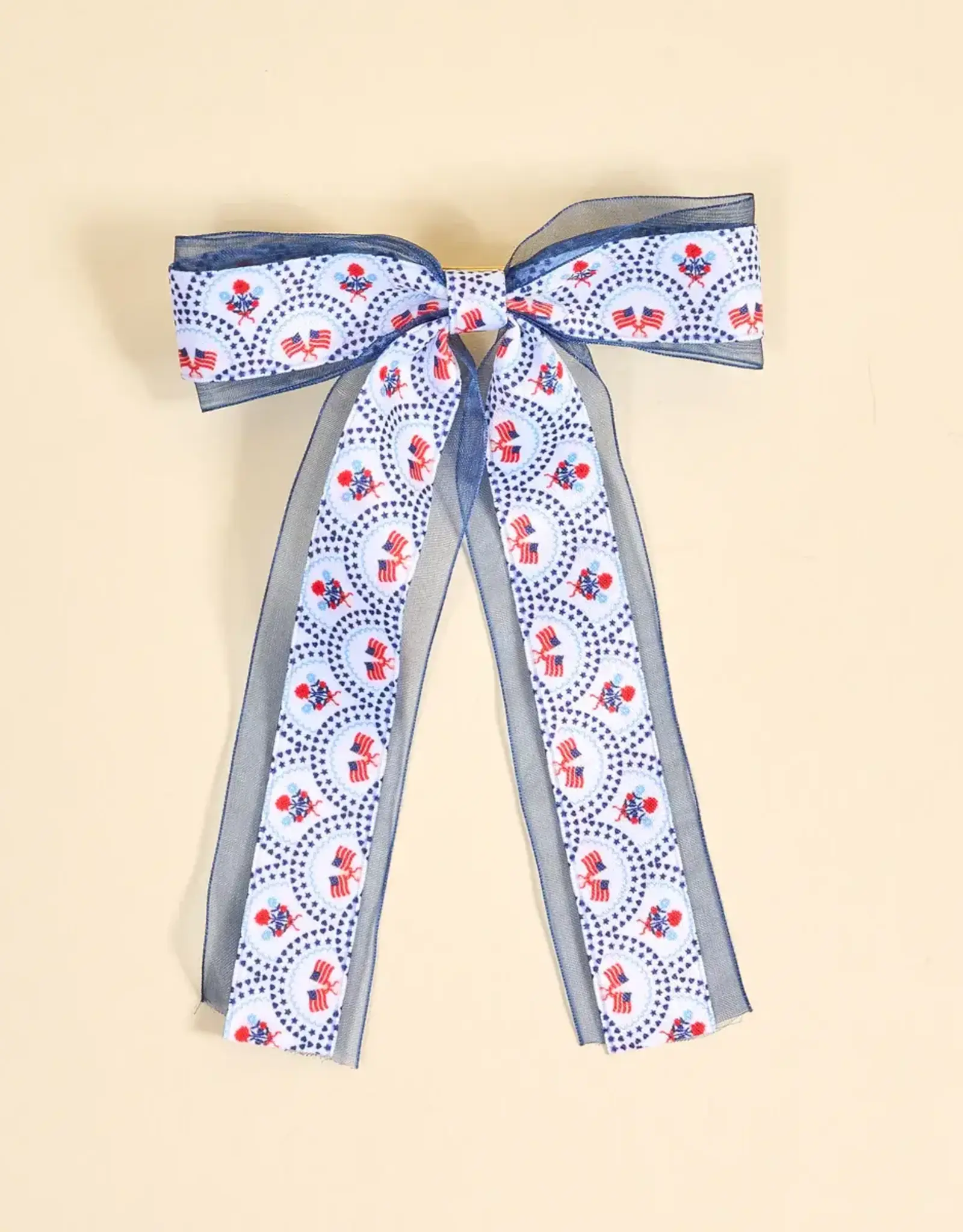 The Darling Effect Lovely Layered Hair Bow-All-American  Darling