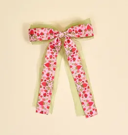 The Darling Effect Lovely Layered Hair Bow-Strawberry Fields
