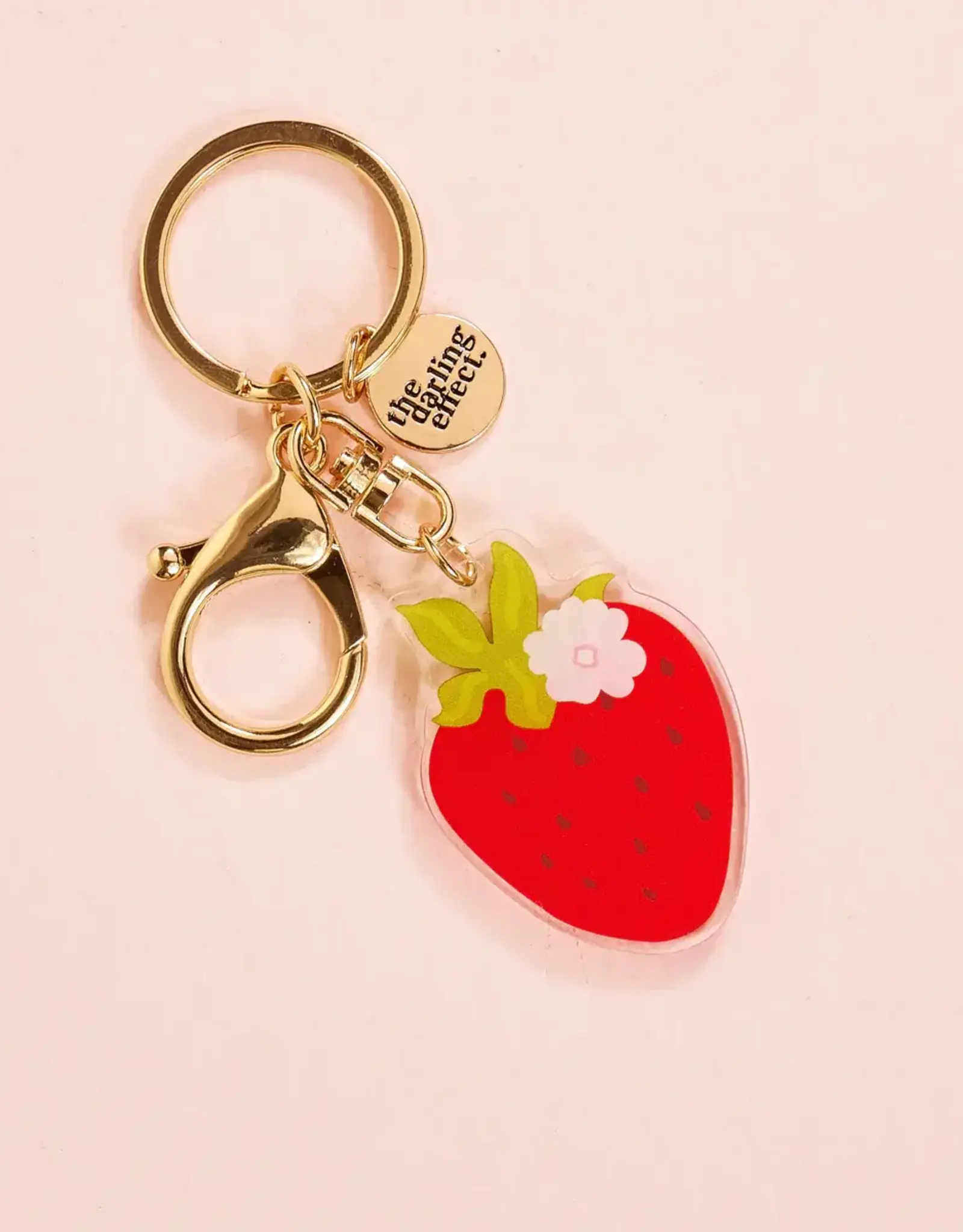 The Darling Effect Acrylic Keychain-Strawberry