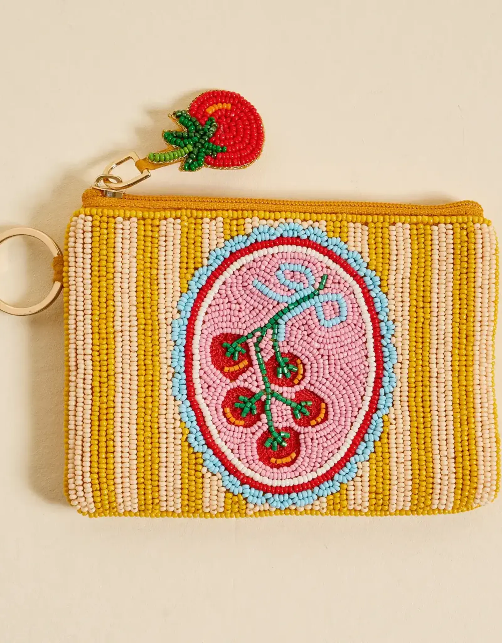 The Darling Effect Handcrafted Beaded Pouch-Off the Vine