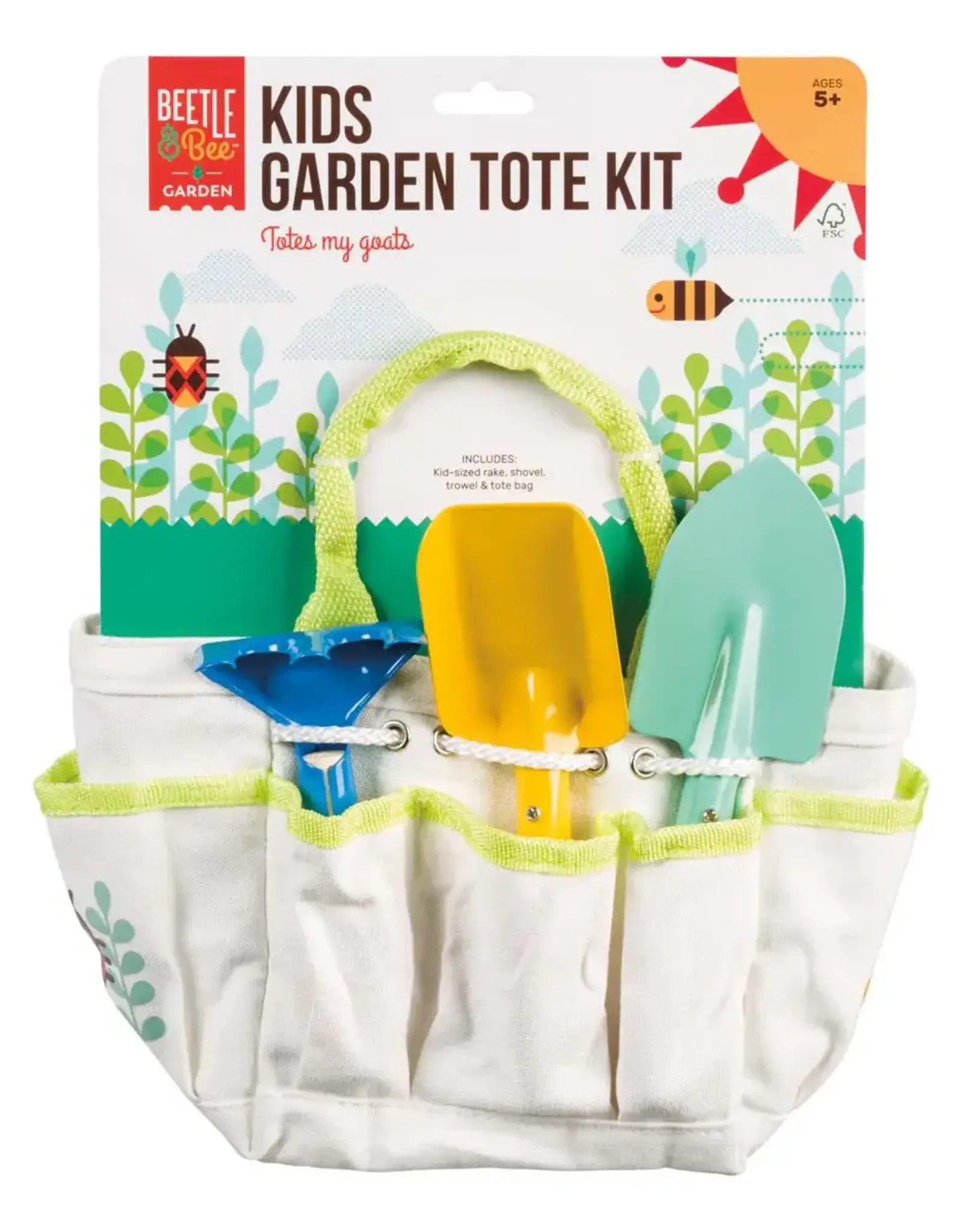 Toysmith Beetle & Bee Garden Kids Garden Tote Kit
