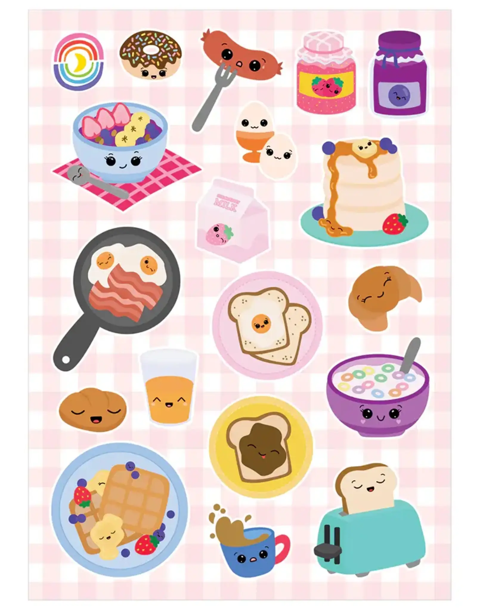 Moonbow Creative Glossy Sticker Sheet: Breakie Buds