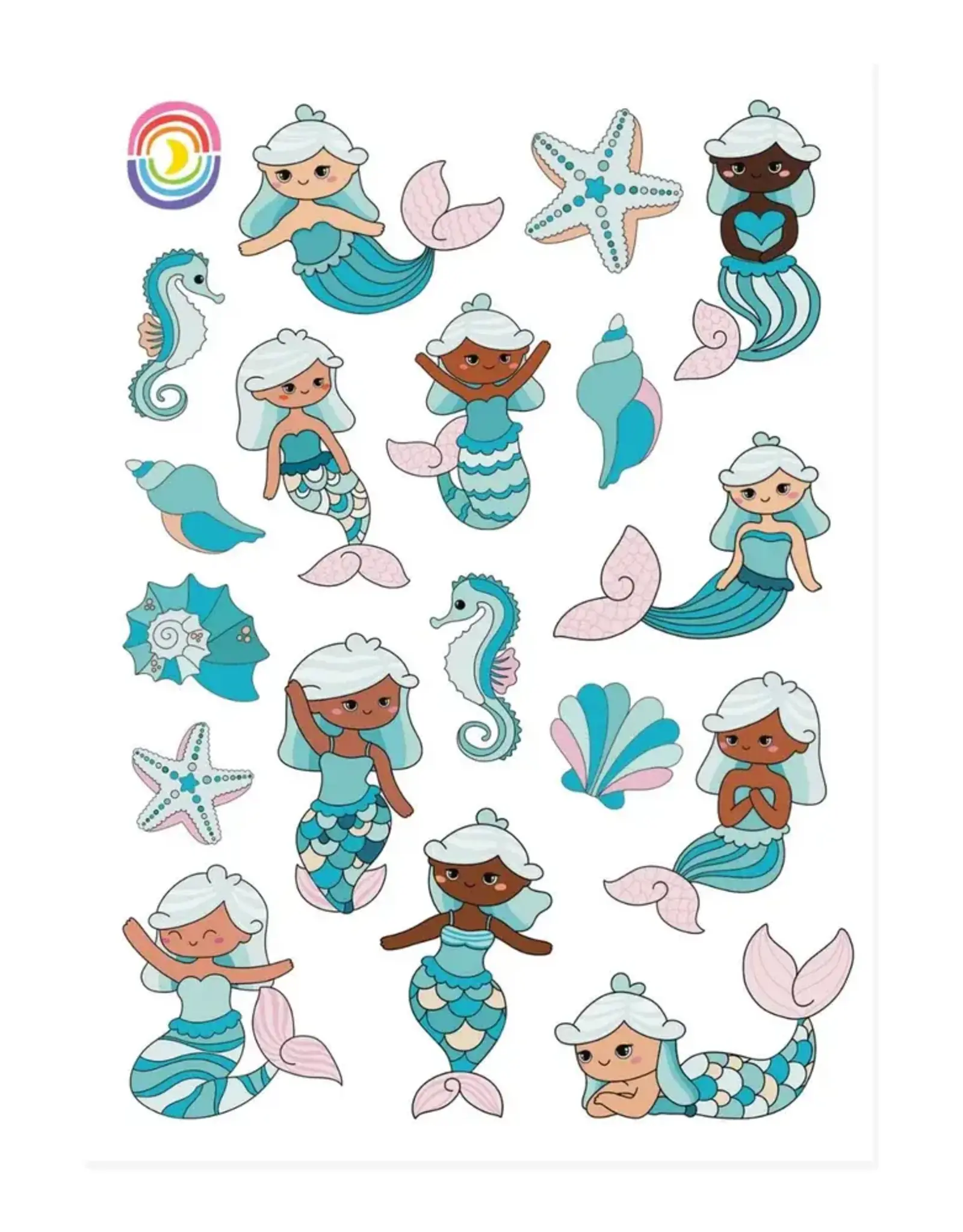 Moonbow Creative Foil Sticker Sheet: Mermaid Lagoon
