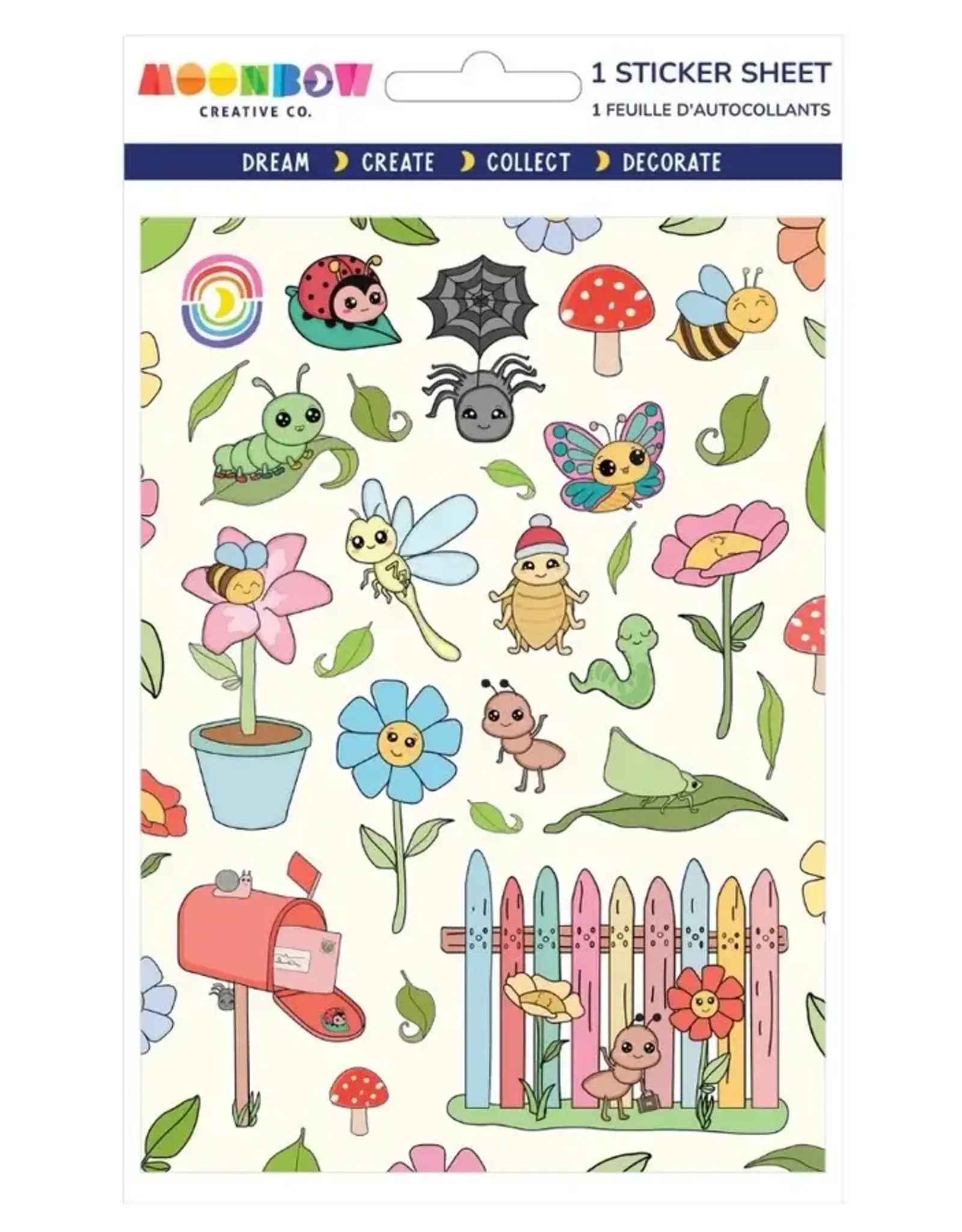 Moonbow Creative Glossy Sticker Sheet: Bugalugs