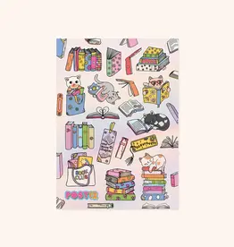 Moonbow Creative Glossy Sticker Sheet: Litter-ary Cats
