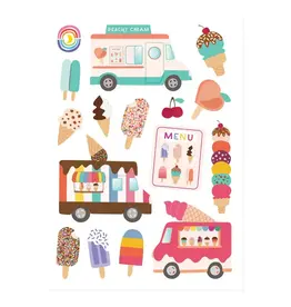 Moonbow Creative Glossy Sticker Sheet: Taste the Rainbow