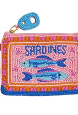 The Darling Effect Handcrafted Beaded Pouch-Sardines