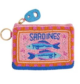 The Darling Effect Handcrafted Beaded Pouch-Sardines