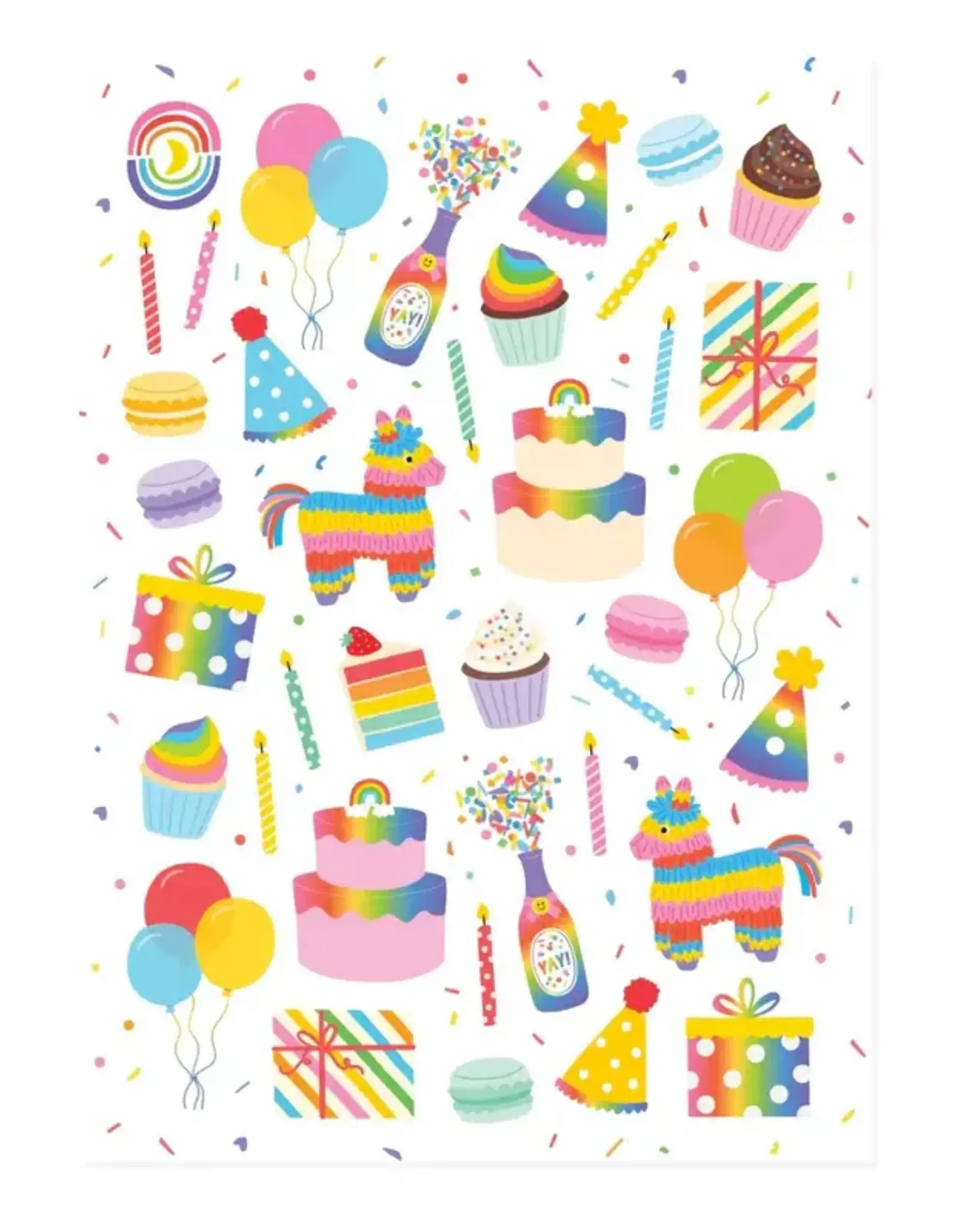 Moonbow Creative Glossy Sticker Sheet: Rainbow Party