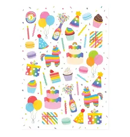 Moonbow Creative Glossy Sticker Sheet: Rainbow Party