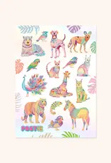 Moonbow Creative Hologram Sticker Sheet: Rainbow Hunters