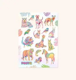 Moonbow Creative Hologram Sticker Sheet: Rainbow Hunters