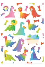 Moonbow Creative Glossy Sticker Sheet: Dinos Daily Life