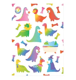 Moonbow Creative Glossy Sticker Sheet: Dinos Daily Life