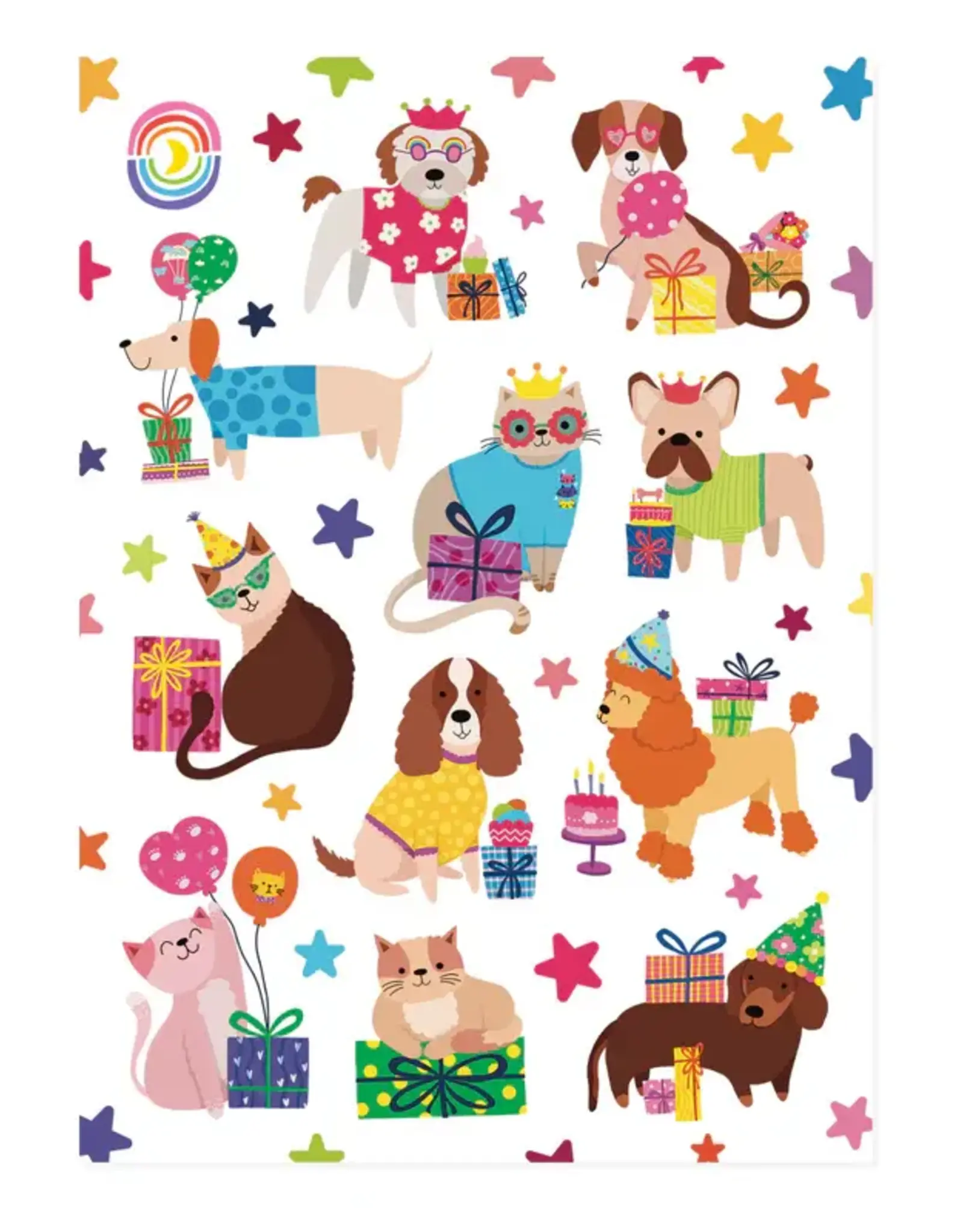 Moonbow Creative Glossy Sticker Sheet: Surprise Pawty