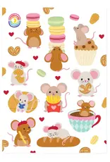 Moonbow Creative Glossy Sticker Sheet: Oui Whisk and Whiskers