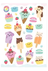 Moonbow Creative Glossy Sticker Sheet: Sweet Cat 'n' Dog Bites