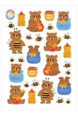 Moonbow Creative Glossy Sticker Sheet: Bear-y Cozy