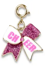 High IntenCity Charm It: Gold Glitter Cheer Bow Charm