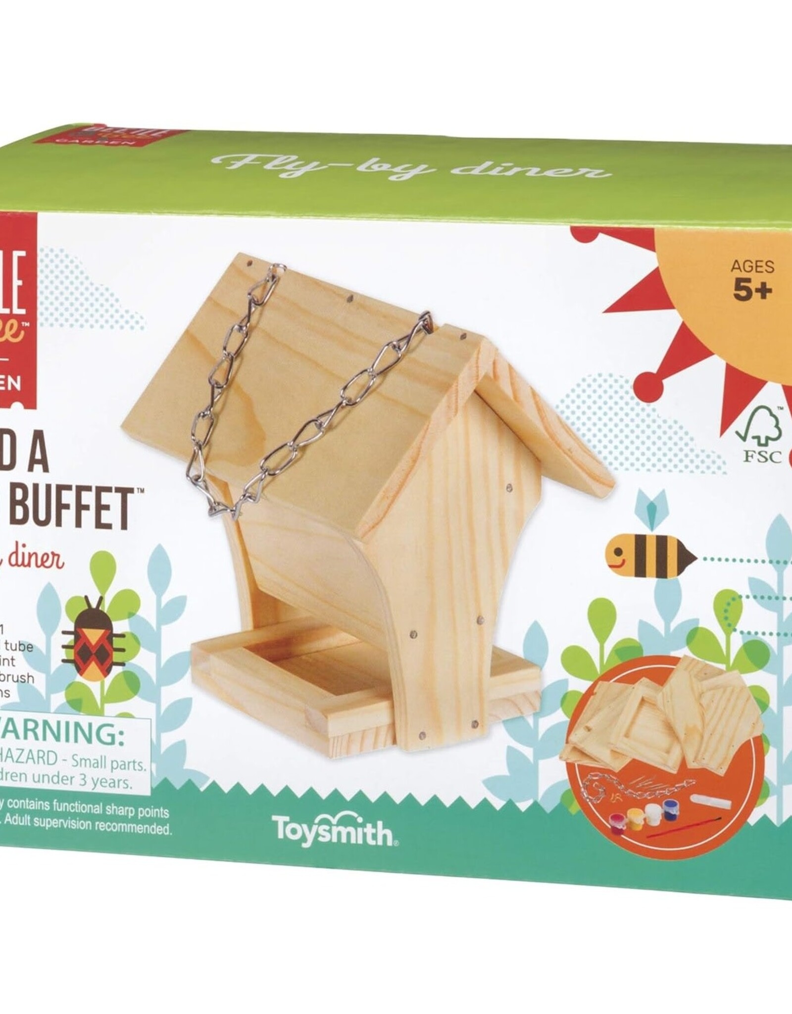 Toysmith Beetle & Bee Garden Build A Bird Buffet