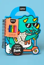 OMY DINO SUPER COLORING & STICKER BOOK
