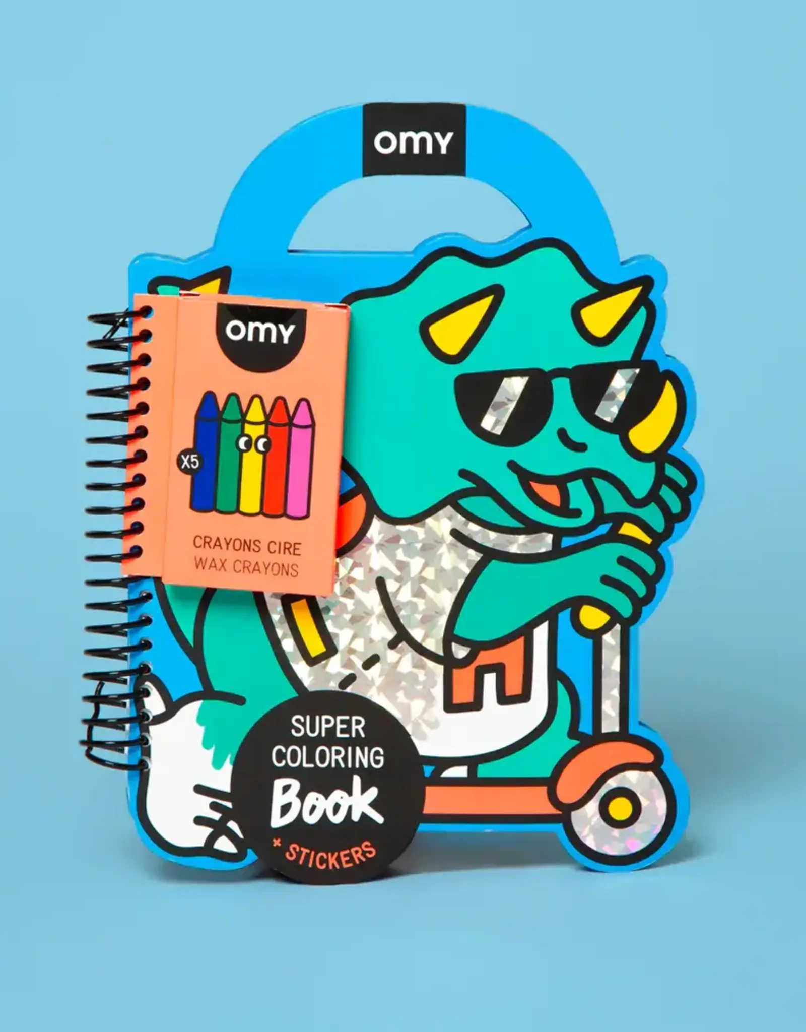 OMY DINO SUPER COLORING & STICKER BOOK